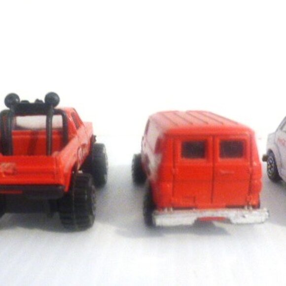 4x COKE DINKY CARS Coke Van Coke Pick Up Truck Hartoy Hong Kong Coke Delivery - Picture 9 of 11